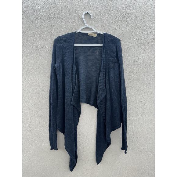 Hollister Womens Cardigan Size XS/S Blue Open Knit Open Front Long Sleeve - Picture 1 of 10
